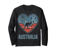 Australia Heart Flag Vintage Country Pride Long Sleeve T-Shirt
