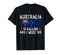 Australia Is Calling And I Must Go Aussie Trip Girls Boys T-Shirt