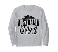 Australia Is Calling And I Must Go Funny Australian Travel Long Sleeve T-Shirt