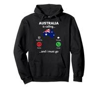 australia is calling, funny australia Pullover Hoodie