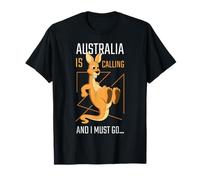 Australia Is Calling Go Australia Day Australian Kangaroo T-Shirt