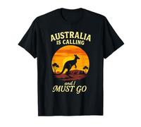 Australia is Calling - Travel Hiking Kangaroo T-Shirt