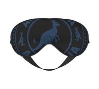 Australia Kang Print Sleep Eye Mask Outdoor Indoor Travel Camping Meditation Yoga Shift Work Breathable