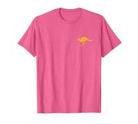 Australia Kangaroo Aussie ROO Flag Roundel Sports Military T-Shirt, Men, Pink Heather, Small