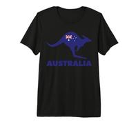 Australia Kangaroo Australian Flag Kangaroo Premium T-Shirt
