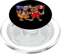 Australia Kangaroo Canada Moose Proud Canadian Flag PopSockets PopGrip for MagSafe