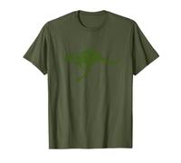 Australia Kangaroo Green Aussie Roo Patriotic Sports T-Shirt