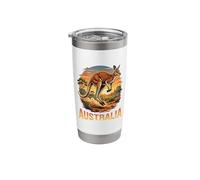 Australia Kangaroo Safari Outback Wildlife Nature Explorer Stainless Steel Insulated Tumbler