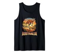 Australia Kangaroo Safari Outback Wildlife Nature Explorer Tank Top