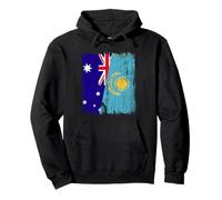 Australia Kazakhstan Half Flag Australian Kazakh Jersey Pullover Hoodie