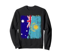 Australia Kazakhstan Half Flag Australian Kazakh Jersey Sweatshirt