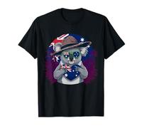 Australia Koala Bear Australian Flag T-Shirt