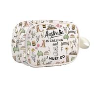 Australia Lover Gift Australia is Calling and I Must Go Cosmetic Bag Travel Lover Makeup Zipper Pouch (Australia mb UK)