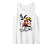Australia Magpie Swoop Season Survivor, Wear a Helmet Mate Tank Top
