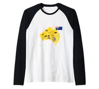Australia Map - Aboriginal Culture, Koala, Aussie flag Raglan Baseball Tee