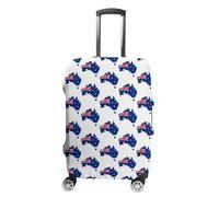 Australia Map and Flag Elastic Suitcase Cover Fit 19 to 32 Inch Stylish Luggage Protector Baggage Covers Travel Accessories