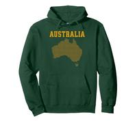 Australia Map Aussie Pullover Hoodie