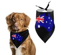 Australia Map Flag Funny Dog Bandanas Puppy Triangle Scarf Washable Bib for Small Medium Large Pet