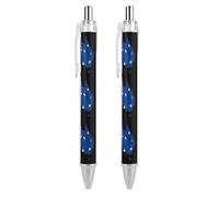 Australia Map Flag Retractable Ballpoint Pens Black Ink 0.5mm Fine Tip Ball Point Pencil Office Supplies