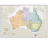 Australia Map Poster - A2-59 x 42 cm - 50 years + of Map Making