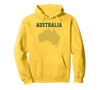 Australia Map Souvenir Pullover Hoodie