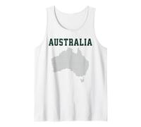 Australia Map Souvenir Tank Top