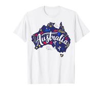 Australia Map Travel Aussie Down Under Australian Home T-Shirt