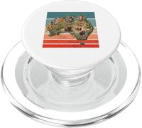 Australia map wildlife kangaroo koala wombat Tasmanian PopSockets PopGrip for MagSafe