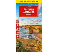 Australia Marco Polo Map: Straßenkarte und Autokarte mit sehenswerten Strecken, Highlights und digitaler Erweiterung