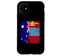 Australia Mongolia Half Flag Australian Mongolian Jersey Case for iPhone 11