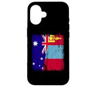Australia Mongolia Half Flag Australian Mongolian Jersey Case for iPhone 16