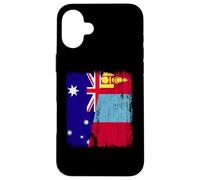 Australia Mongolia Half Flag Australian Mongolian Jersey Case for iPhone 16 Plus