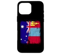 Australia Mongolia Half Flag Australian Mongolian Jersey Case for iPhone 16 Pro Max