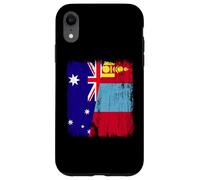 Australia Mongolia Half Flag Australian Mongolian Jersey Case for iPhone XR