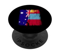 Australia Mongolia Half Flag Australian Mongolian Jersey PopSockets Adhesive PopGrip