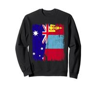 Australia Mongolia Half Flag Australian Mongolian Jersey Sweatshirt
