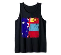 Australia Mongolia Half Flag Australian Mongolian Jersey Tank Top