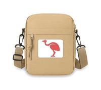 Australia Ostrich Retro Style Red Illustration Crossbody Bag Cell Phone Purses Handbag Shoulder Mini Bag