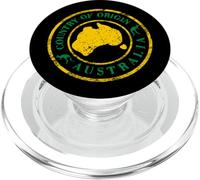 Australia Passport Stamp s Patriotic Oz Traveller PopSockets PopGrip for MagSafe