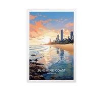 Australia, Sunshine Coast Poster Canvas Poster Bedroom Decor Landscape Decor Gift 08x12inch(20x30cm)