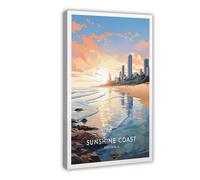 Australia, Sunshine Coast Poster Canvas Poster Wall Art Print Picture Paintings 16x24inch(40x60cm)