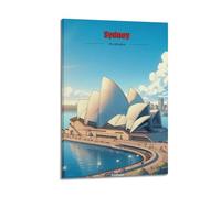 Australia Sydney Vintage Travel Poster Canvas Art And Wall Art Picture Print Modern Family Bedroom Decors 16x24inch(40x60cm)