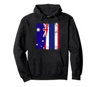 Australia Thailand Half Flag Australian Thai Roots Pullover Hoodie