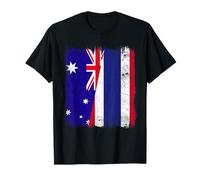 Australia Thailand Half Flag Australian Thai Roots T-Shirt