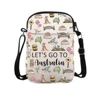 Australia Trip Cross Body Bag Australia Travel Vacation Gift Let's Go To Australia Messenger Bag Australia Souvenir (Australia CB)