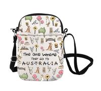 Australia Trip Gift New Adventures Gift Welcome to Aus Crossbody Bag Australia Souvenir Gift Aussie Animals Lover Gift (Australia CB UK)