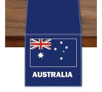 Australia Velvet Table Runner,Australian Flag Table Cloth Decoration,Soft Texture Tablecloth for Home Party Decor 12×72inch