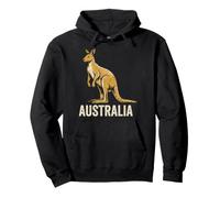 AUSTRALIA Vintage Kangaroo with Aboriginal Dot Art Style Pullover Hoodie