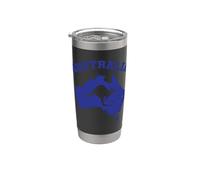 Australia with Kangaroo and map Stainless Steel Insulated Tumbler