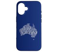 Australia Word Art Australia Case for iPhone 16